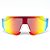 ÓCULOS DE SOL ESPORTIVO ICE - BRANCO COM VERMELHO ESPELHADO - Imagem 1