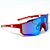 ÓCULOS DE SOL ESPORTIVO ICE - VERMELHO COM AZUL ESPELHADO - Imagem 2