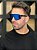 ÓCULOS DE SOL ESPORTIVO JET - PRETO COM AZUL ESPELHADO - Imagem 2