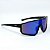 ÓCULOS DE SOL ESPORTIVO JET - PRETO COM AZUL ESPELHADO - Imagem 3