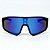 ÓCULOS DE SOL ESPORTIVO JET - PRETO COM AZUL ESPELHADO - Imagem 1
