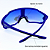 ÓCULOS DE SOL ESPORTIVO JUMP - AZUL COM AZUL ESPELHADO - Imagem 4