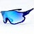 ÓCULOS DE SOL ESPORTIVO JUMP - AZUL COM AZUL ESPELHADO - Imagem 1