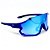 ÓCULOS DE SOL ESPORTIVO JUMP - AZUL COM AZUL ESPELHADO - Imagem 3