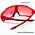 ÓCULOS DE SOL ESPORTIVO JUMP - VERMELHO COM VERMELHO ESPELHADO - Imagem 4