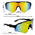 ÓCULOS DE SOL ESPORTIVO STORM - BRANCO COM AZUL ESPELHADO - Imagem 5