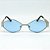 ÓCULOS DE SOL RETRÔ EVA - PRATA COM AZUL CLEAR - Imagem 3