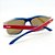 ÓCULOS DE SOL ESPORTIVO BOSS - AZUL E VERMELHO ESPELHADO - Imagem 4