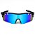 ÓCULOS DE SOL ESPORTIVO RUN - PRETO COM AZUL BEBÊ ESPELHADO - Imagem 2