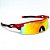 ÓCULOS DE SOL ESPORTIVO RUN - VERMELHO COM LARANJA ESPELHADO - Imagem 1