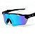 Óculos de Sol Esportivo Speed - Preto c/ Azul bebê - Imagem 1