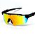 Óculos de Sol Esportivo Speed - Preto c/ Laranja - Imagem 1