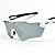 Óculos de Sol Esportivo Speed - Branco c/ Prata e Haste Preta - Imagem 1