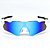 Óculos de Sol Esportivo Speed - Branco c/ Azul Bebê e Haste Preta - Imagem 3