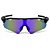 Óculos de Sol Esportivo Speed - Preto com Roxo Espelhado - Imagem 3
