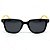 ÓCULOS DE SOL BULL WOOD - PRETO COM BAMBU CLARO - Imagem 3