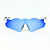 Óculos de Sol Esportivo Speed - Transparente Fosco c/ Azul - Imagem 2