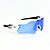 Óculos de Sol Esportivo Speed - Transparente Fosco c/ Azul - Imagem 3