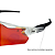 Óculos de Sol Esportivo Speed - Transparente Fosco c/ Vermelho - Imagem 4
