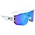 ÓCULOS DE SOL ESPORTIVO FLASH - BRANCO COM AZUL ESPELHADO - Imagem 2