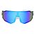 ÓCULOS DE SOL ESPORTIVO FLASH - BRANCO COM AZUL ESPELHADO - Imagem 1