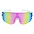 ÓCULOS DE SOL ESPORTIVO FLASH - BRANCO COM ROSA ESPELHADO - Imagem 1