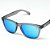 ÓCULOS DE SOL ESPORTIVO ZOOM - CINZA COM AZUL BEBÊ - Imagem 3