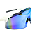 Óculos de Sol Esportivo Blitz - Branco c/ Azul - Imagem 3