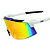Óculos de Sol Esportivo Blitz - Branco c/ Colorido - Imagem 2