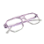 Óculos Aviador Monaco - Roxo e Cristal Degradê - Imagem 6