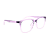Óculos Quadrado Ely - Lilas e Cristal (Anti Blue) - Imagem 1