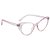 Óculos Gatinho Vitoria - Rosa Clear (Anti Blue) - Imagem 1