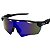 Óculos de Sol Esportivo Speed - Preto C/ Azul Escuro Degradê - Imagem 1