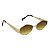 ÓCULOS DE SOL RETRÔ EVA - MARROM DEGRADÊ COM DOURADO - Imagem 1