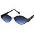 ÓCULOS DE SOL RETRÔ EVA - CHUMBO COM AZUL DEGRADÊ - Imagem 3