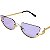 Óculos de Sol Gatinho Angel - Lilás c/ Dourado - Imagem 3