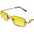 Óculos de Sol Retabgular Edge - Amarelo - Imagem 3