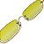 Óculos de Sol Retabgular Edge - Amarelo - Imagem 4