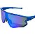 Óculos de Sol Esportivo Pulse - Azul Espelhado - Imagem 3