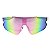 Óculos de Sol Esportivo Pulse - Branco c/ Rosa Espelhado - Imagem 2