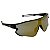 Óculos de Sol Esportivo Pulse - Preto c/ Dourado Espelhado - Imagem 1