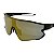 Óculos de Sol Esportivo Pulse - Preto c/ Dourado Espelhado - Imagem 3