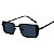 Óculos de Sol Retangular Bella - Preto - Imagem 3