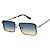 Óculos de Sol Retangular Bella - Azul Degradê C/ Amarelo - Imagem 3