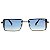 Óculos de Sol Retangular Bella - Azul Degradê - Imagem 1