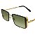Óculos de Sol Retangular Bella - Verde Degradê - Imagem 3
