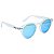 ÓCULOS DE SOL CALI - TRANSPARENTE FOSCO C/ AZUL BEBÊ ESPELHADO - Imagem 2