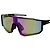 Óculos De Sol Esportivo Ice - Preto c/ Roxo Camaleão Espelhado - Imagem 3