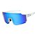 ÓCULOS DE SOL ESPORTIVO ICE - TRANSPARENTE FOSCO COM AZUL BEBÊ ESPELHADO - Imagem 4