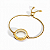 Pulseira Lisa Medalhão Gold - Imagem 1